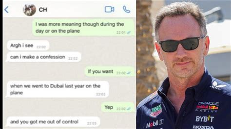 christian horner text messages|Christian Horners messages to a female employee。